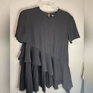 Women's New with Tags ADEAM Black Lined Shirt Size Medium Made In JAPAN